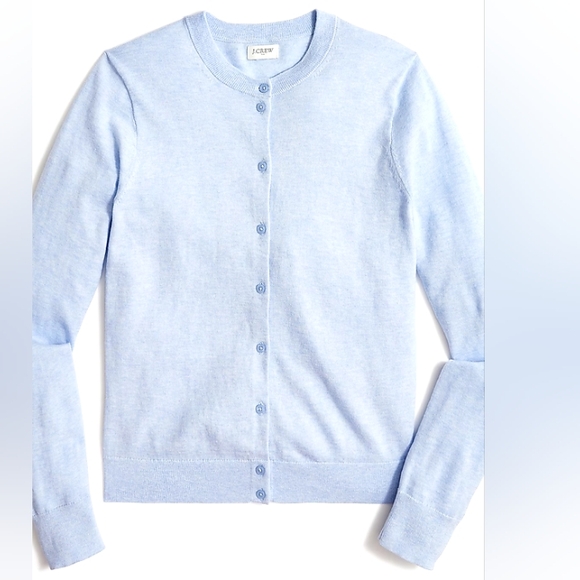 J.Crew Classic Cardigan Blue Size Large - Picture 4 of 6